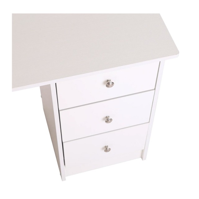 Ξύλινο Γραφείο με 3 Συρτάρια και 3 Ράφια 120 x 49 x 72 cm HOMCOM 92...