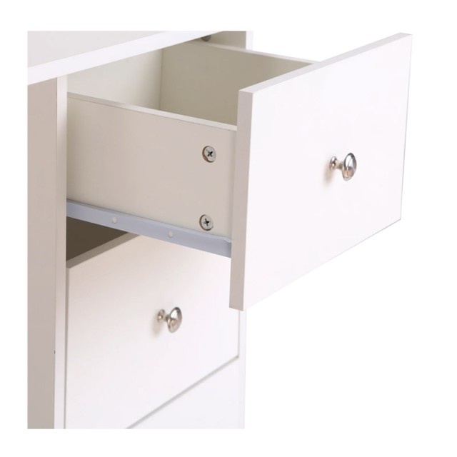 Ξύλινο Γραφείο με 3 Συρτάρια και 3 Ράφια 120 x 49 x 72 cm HOMCOM 92...