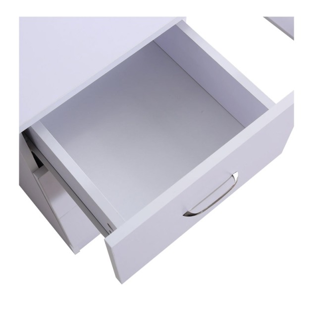 Ξύλινο Γραφείο με 3 Συρτάρια και 3 Ράφια 120 x 49 x 72 cm Χρώματος ...