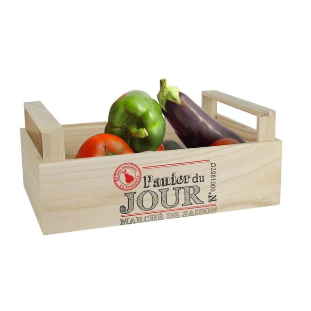 Ξύλινο Καφάσι Αποθήκευσης Λαχανικών 21 x 32 x 13 cm Cook Concept KA2320