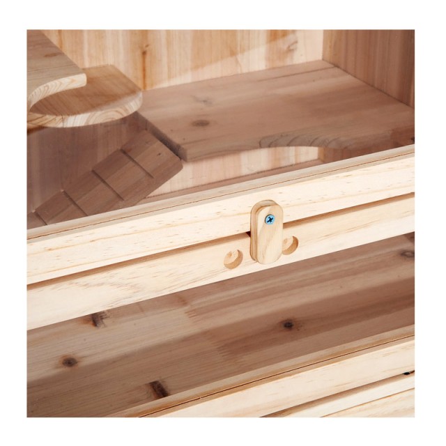 Ξύλινο Κλουβί Τρωκτικών με 4 Επίπεδα 60 x 40 x 120 cm PawHut D51-083