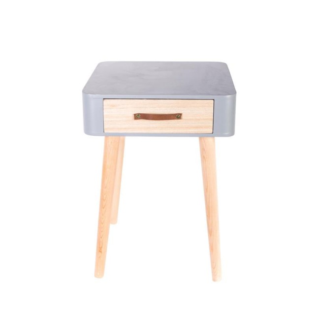 Ξύλινο Κομοδίνο με 1 Συρτάρι 35 x 35 x 48 cm Home Deco Factory HD3740
