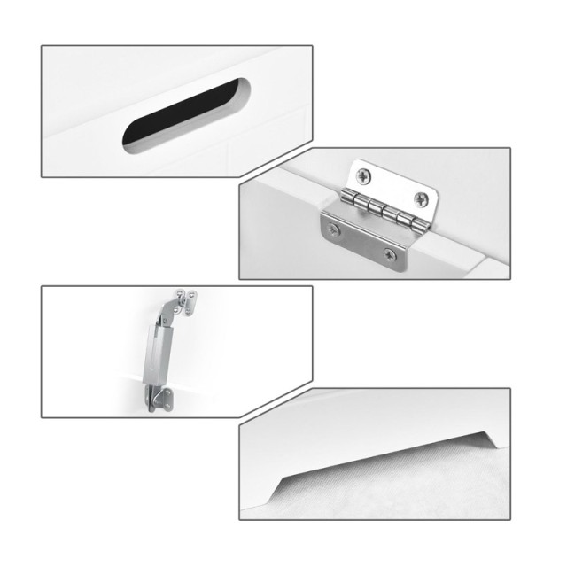 Ξύλινο Ντουλάπι Απλύτων 30 x 30 x 61 cm Costway BA7397