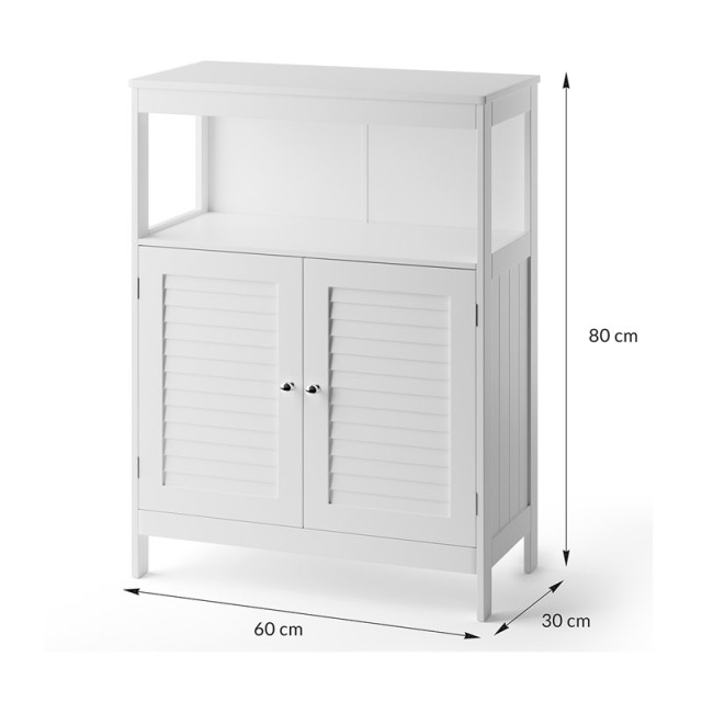 Ξύλινο Ντουλάπι Μπάνιου 60 x 30 x 80 cm Bakaji 02814576