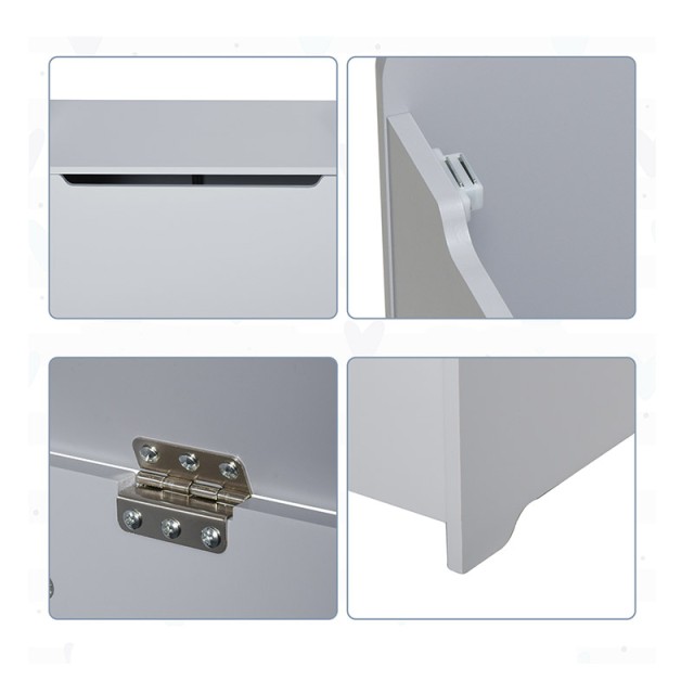 Ξύλινο Παιδικό Μπαούλο Αποθήκευσης Παιχνιδιών 60 x 40 x 48 cm Χρώμα... Ξύλινο Παιδικό Μπαούλο Αποθήκευσης Παιχνιδιών 60 x 40 x 48 cm Χρώμα...