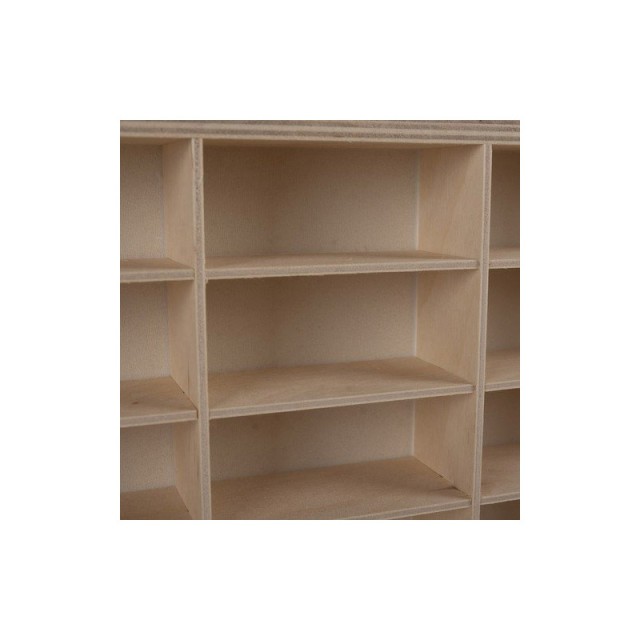 Ξύλινο Ράφι για Αυτοκινητάκια 54 Θέσεων 60 x 5.3 x 40 cm Kruzzel 21998
