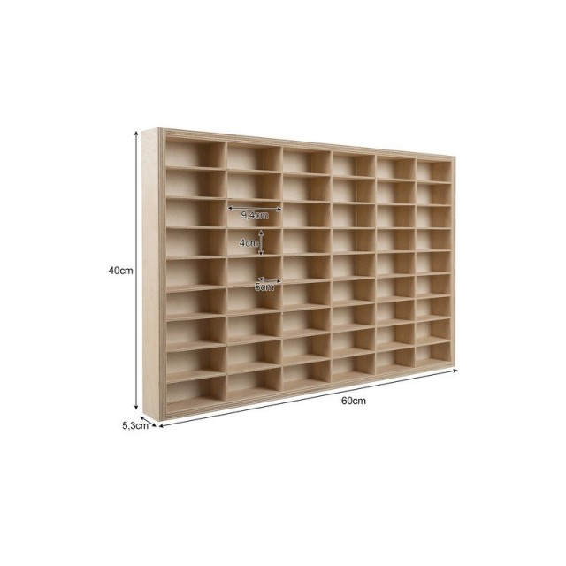 Ξύλινο Ράφι για Αυτοκινητάκια 54 Θέσεων 60 x 5.3 x 40 cm Kruzzel 21998