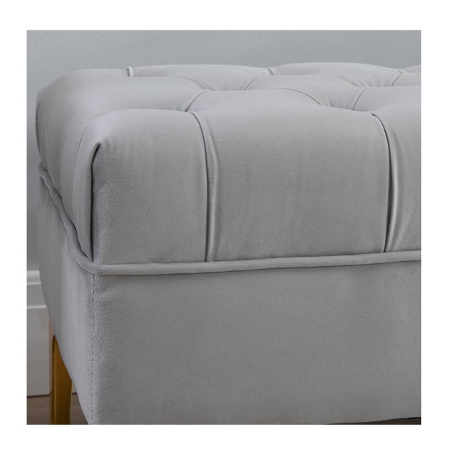 Ξύλινο Ταμπουρέ 118 x 45 x 42 cm Χρώματος Μπλε HOMCOM 831-163V01