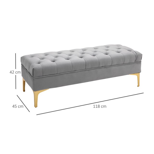 Ξύλινο Ταμπουρέ 118 x 45 x 42 cm HOMCOM 831-163V01GY