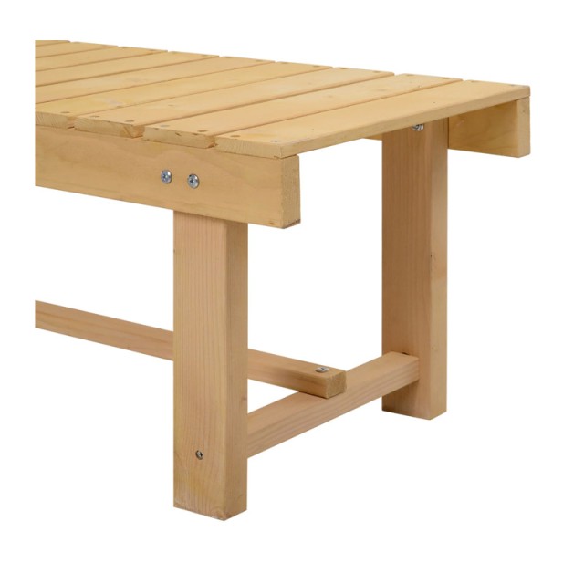 Ξύλινο Διθέσιο Παγκάκι 110 x 38 x 35 cm Outsunny 84B-362