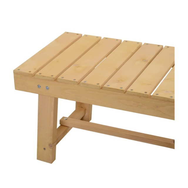 Ξύλινο Διθέσιο Παγκάκι 110 x 38 x 35 cm Outsunny 84B-362
