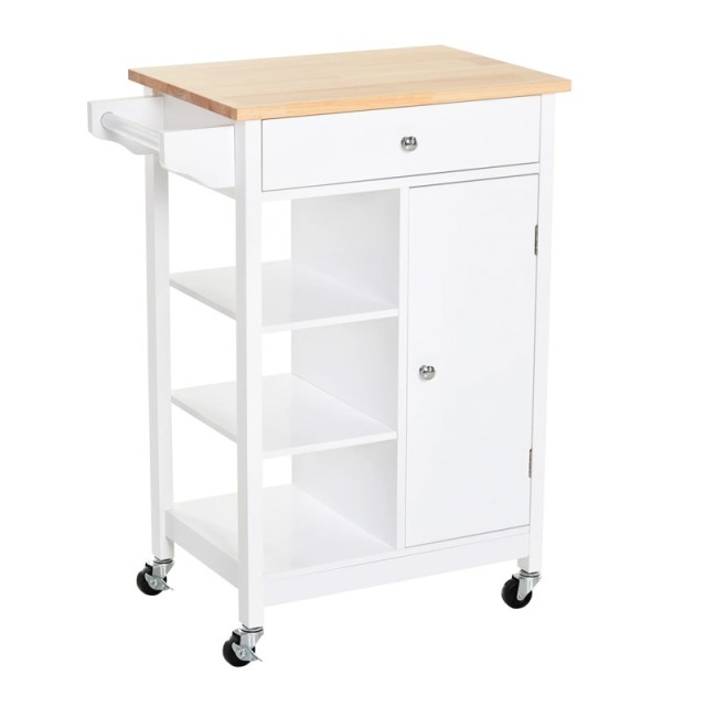 Küchenwagen aus Holz 66 x 39.5 x 86.5 cm HOMCOM 801-126