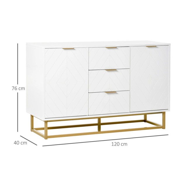 Ξύλινος Μπουφές 120 x 40 x 76 cm HOMCOM 837-151