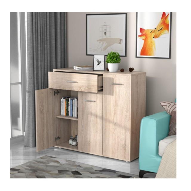Ξύλινος Μπουφές 90 x 29 x 82 cm Costway JV10158NA