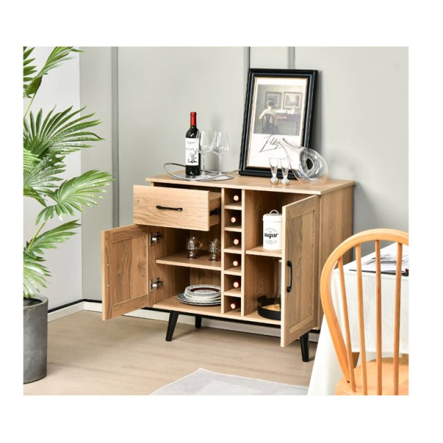Ξύλινος Μπουφές 90 x 40 x 79 cm Costway JV10788