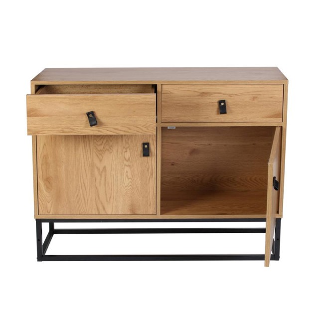 Ξύλινος Μπουφές με Μεταλλική Βάση 100 x 29 x 80 cm Home Deco Factory HD6627