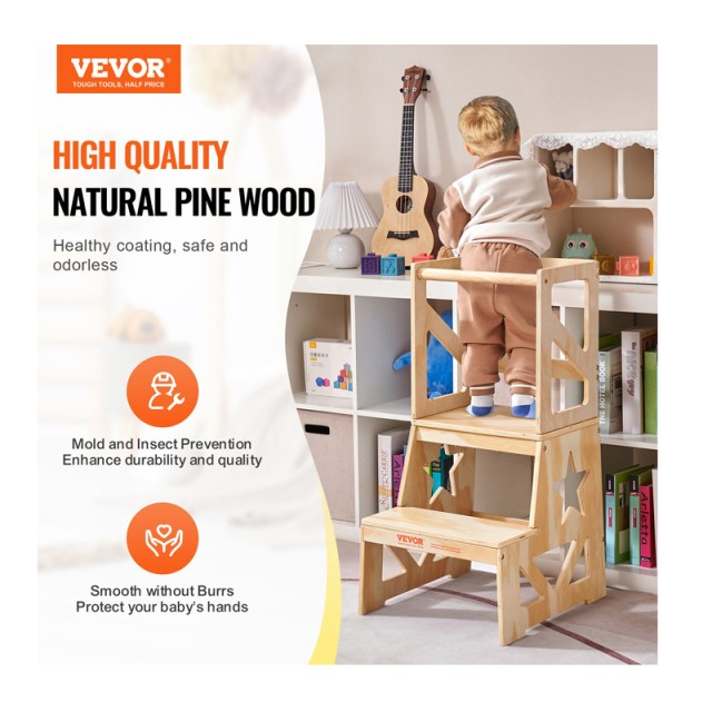 Ξύλινος Πύργος Εκμάθησης 48.6 x 38.9 x 86.4 cm VEVOR ETKDJBHDMZAXSX... Ξύλινος Πύργος Εκμάθησης 48.6 x 38.9 x 86.4 cm VEVOR ETKDJBHDMZAXSX...