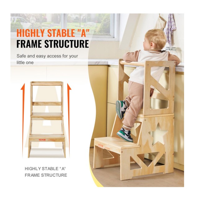 Ξύλινος Πύργος Εκμάθησης 48.6 x 38.9 x 86.4 cm VEVOR ETKDJBHDMZAXSX...
