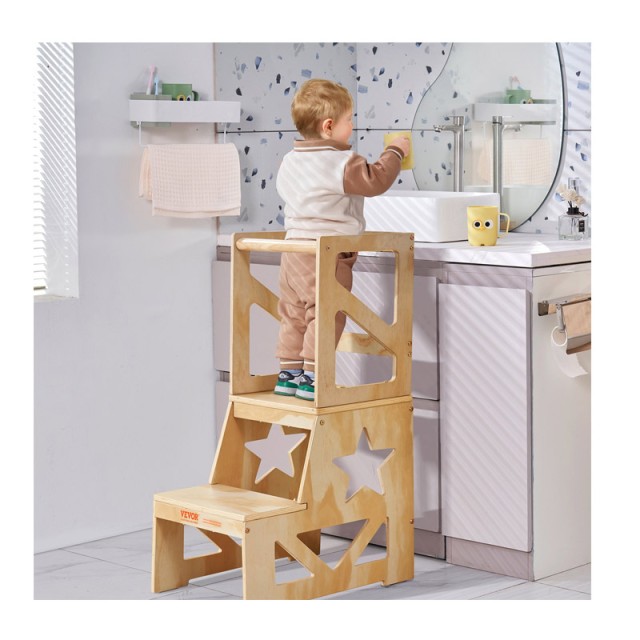 Ξύλινος Πύργος Εκμάθησης 48.6 x 38.9 x 86.4 cm VEVOR ETKDJBHDMZAXSX...