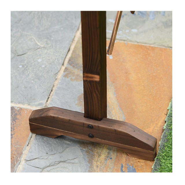 Ξύλινος Πτυσσόμενος Φράχτης 225 x 30 x 106 cm Outsunny 844-324V01