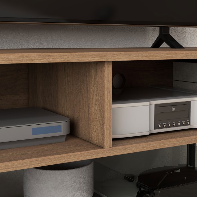 Έπιπλο τηλεόρασης HOMCOM έως 48 σε βιομηχανικό στυλ σε ξύλο και ατσ...