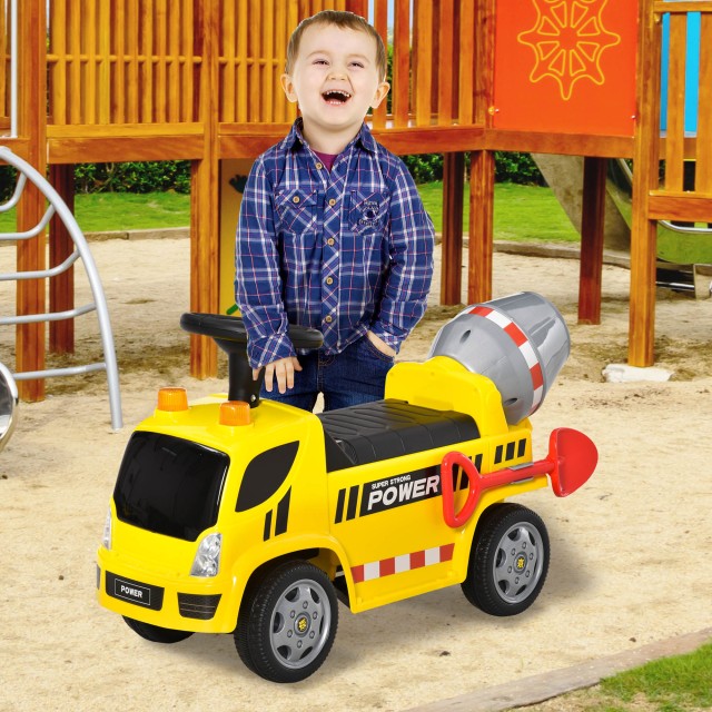 HOMCOM Ride-on Baby Car Et 18-36 Μηνών - Κίτρινο 370-186