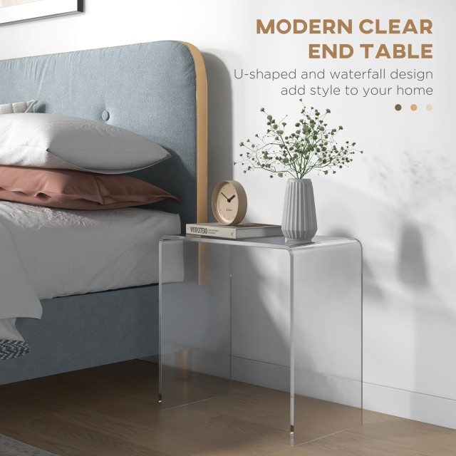 HOMCOM Ακρυλικό Τραπεζάκι Σαλονιού σε σχήμα U με λείες άκρες και στ... HOMCOM Ακρυλικό Τραπεζάκι Σαλονιού σε σχήμα U με λείες άκρες και στ...