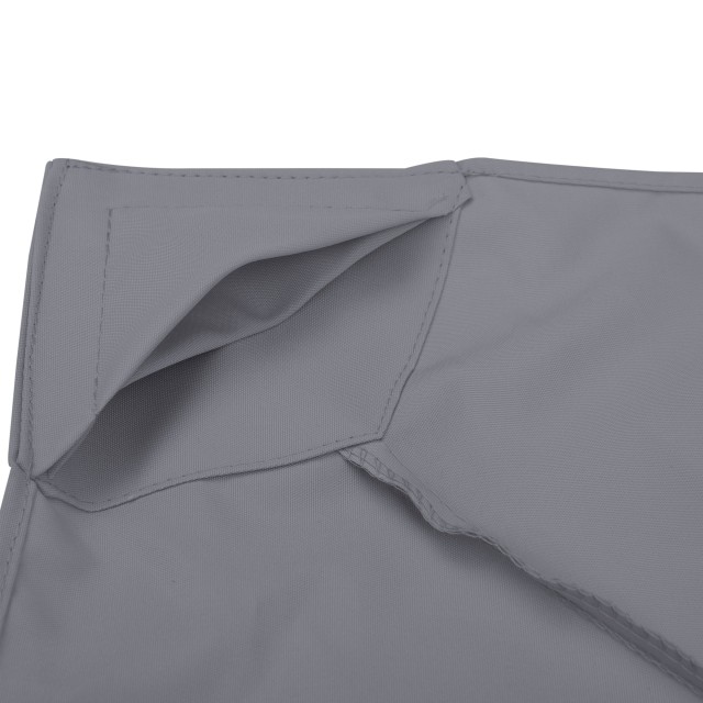 Outsunny ανταλλακτική οροφή για Gazebo 3x3m με 2 επίπεδα και ανθεκτική στην υπεριώδη ακτινοβολία, σκούρο γκρι 84C-041CG