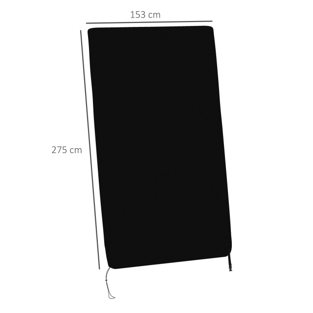 SPORTNOW Κάλυμμα τραπεζιού πινγκ πονγκ 257x153x5 cm από μαύρο πολυα...