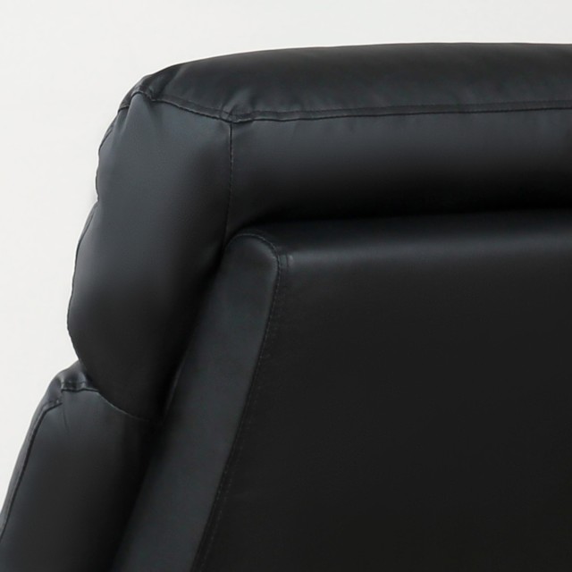 Homcom Εργονομική Ανακλινόμενη Πολυθρόνα Relax σε Eco-Leather, 65x92x100cm, Μαύρο 833-384BK