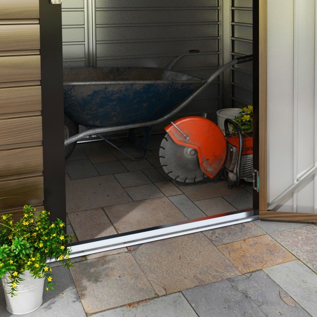Outsunny Steel Garden υπόστεγο με αεραγωγούς και κλειδαριά, 1,9x1,3...