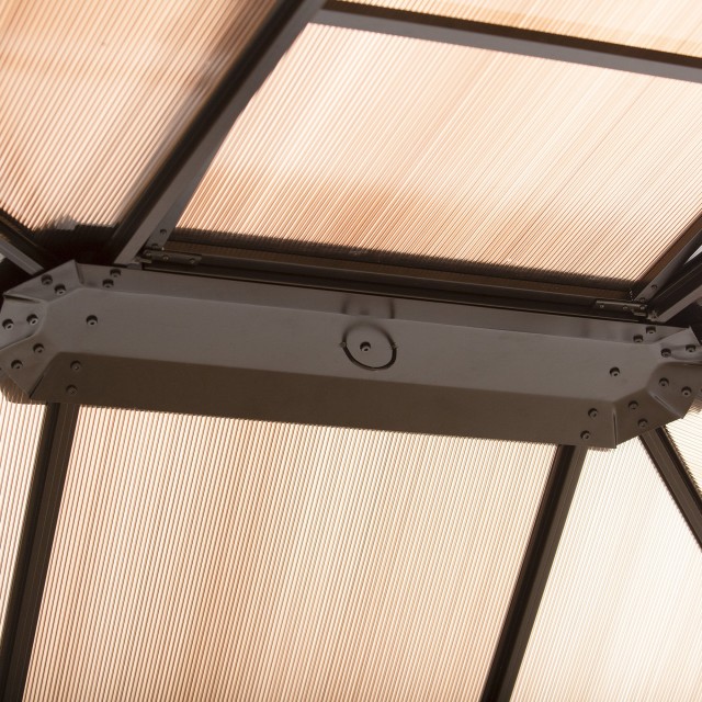 Outsunny Garden Gazebo με ηλιοροφή από πολυανθρακικό Anti-UV 50+ 84C-203