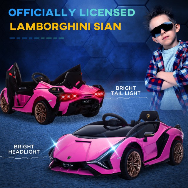 HOMCOM Ηλεκτρικό Αυτοκίνητο για Παιδιά 3-5 ετών Lamborghini 12V με ...