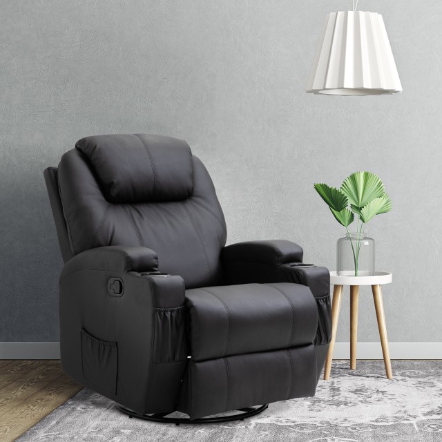 Καρέκλα Μασάζ με 5 Λειτουργίες 84 x 92 x 109 cm HOMCOM 700-029V03BK