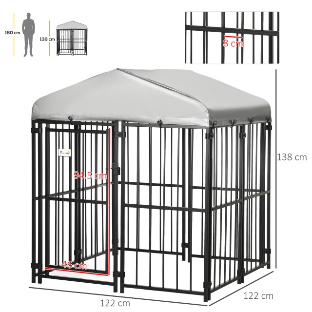 PawHut Kennel Run για μικρούς και μεσαίους σκύλους, κότες και πάπιε...