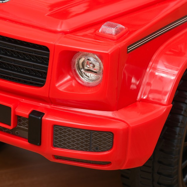 HOMCOM Push μοντέλο αυτοκινήτου Mercedes-Benz G350 για παιδιά 12-36 μηνών, κόκκινο 370-163RD