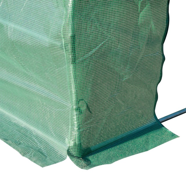 Κάλυμμα θερμοκηπίου PE Outsunny με 12 παράθυρα 6x3x2 m, πράσινο 845-382GN