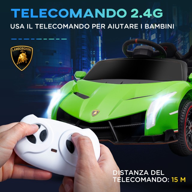 HOMCOM Ηλεκτρικό αυτοκίνητο για παιδιά Lamborghini Veneno 12V με τη...