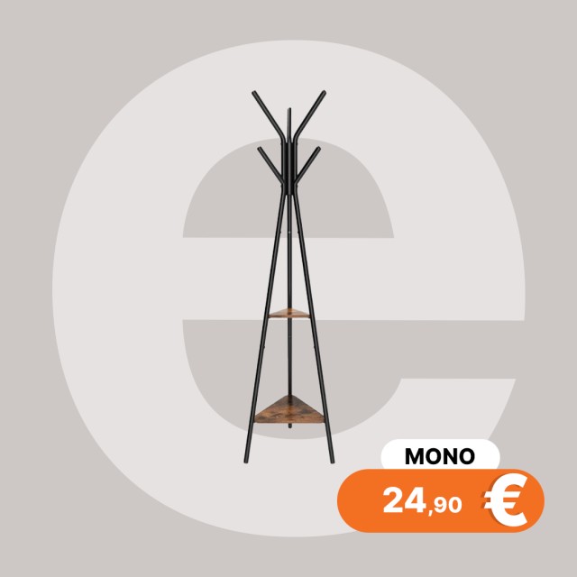 Songmics Μεταλλικός Καλόγερος 49 x 49 x 179 cm